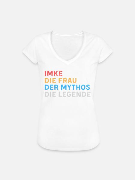 Imke Fau Mythos Legende - Frauen Vintage T-Shirt - Weiß