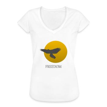 Vogel Greifvogel Freiheit - Frauen Vintage T-Shirt - Weiß - Vorne - Danielle (179cm)