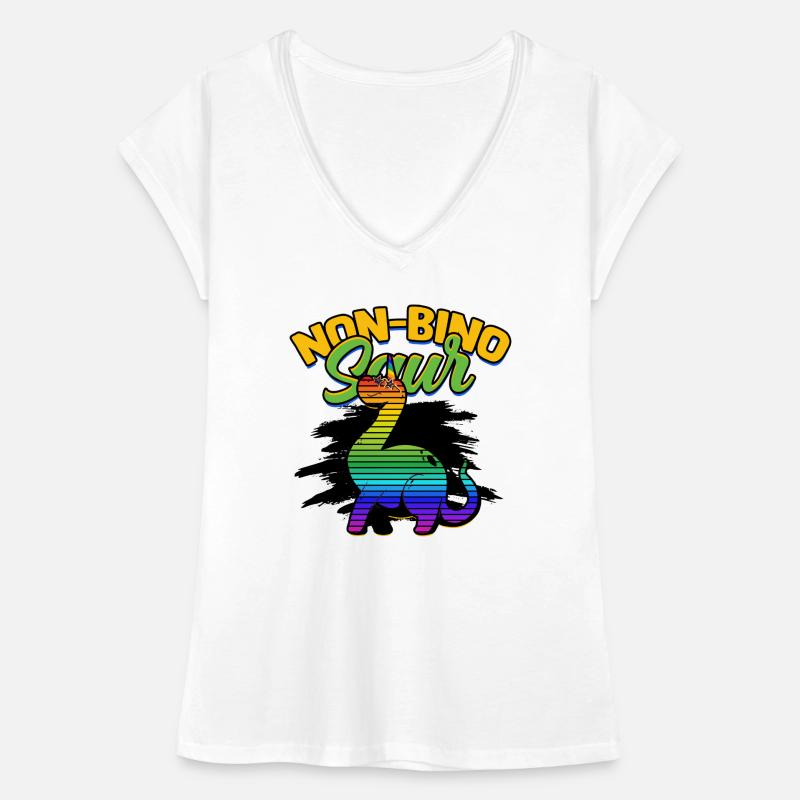 Non-bino saur - Acceptance of binary, non-binary Women's Vintage T-Shirt