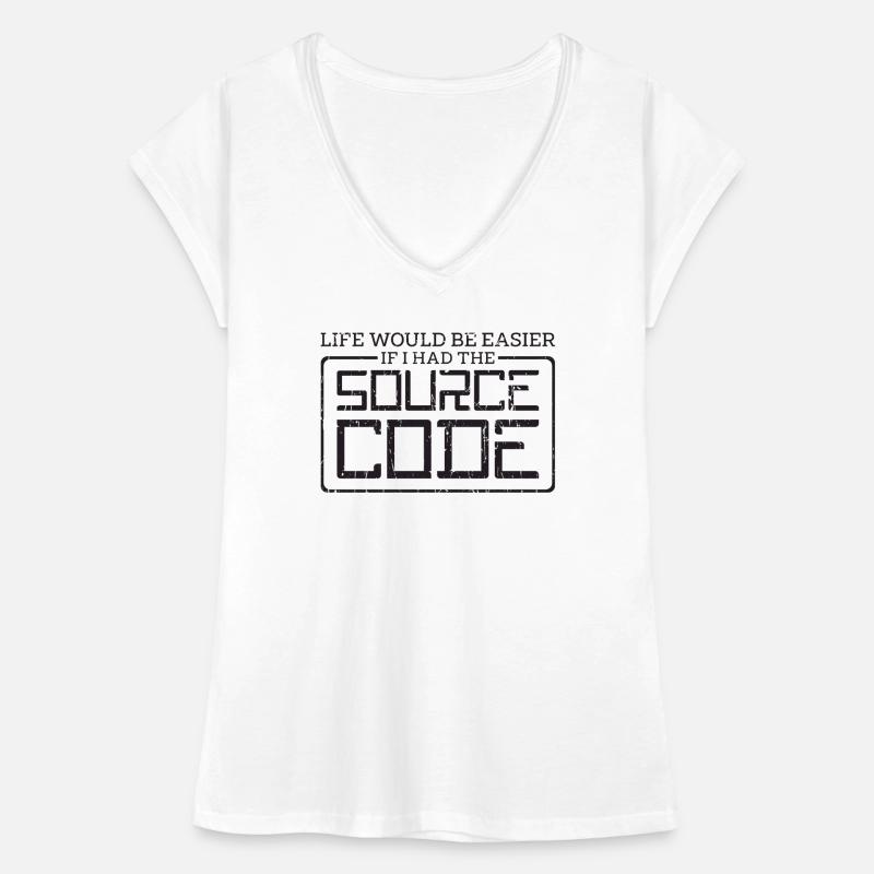 La vie serait plus facile si j’avais le code source - T-shirt vintage Femme