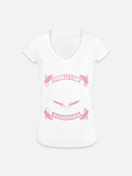 Pflegeassistentin - Prinzessin - Frauen Vintage T-Shirt - Weiß