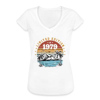 1979 Vintage Retro verjaardagscadeau geboren in 1979 - Vrouwen Vintage T-shirt - wit - Voor