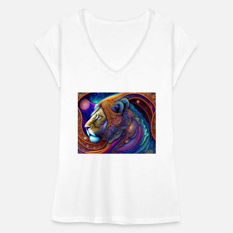 Löwe Frauen Vintage T-Shirt