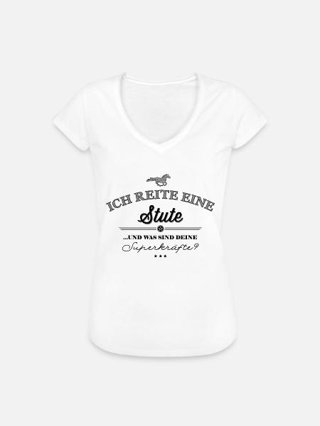 Superkräfte Stute - schwarze Edition - Frauen Vintage T-Shirt - Weiß