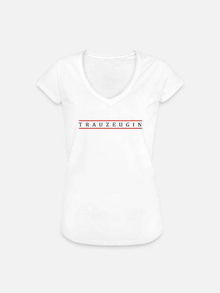 Trauzeugin - Frauen Vintage T-Shirt - Weiß