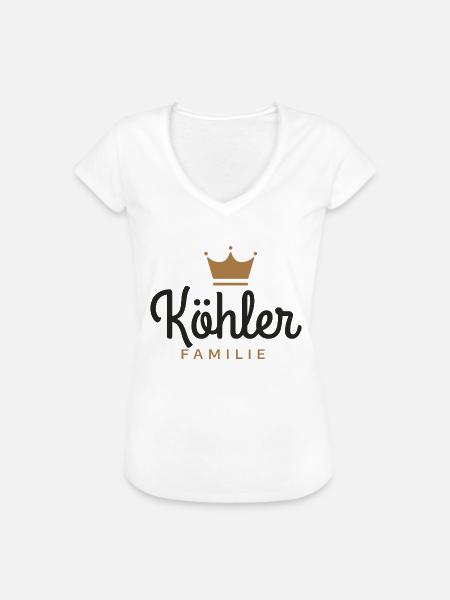 Köhler-Familie - Frauen Vintage T-Shirt - Weiß