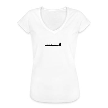Glider glider flying glider pilot pilot - Women's Vintage T-Shirt - white - Front