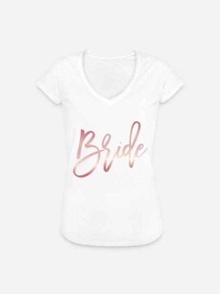 Bride - Frauen Vintage T-Shirt - Weiß