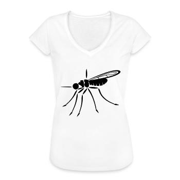 moustique - T-shirt vintage Femme - blanc - Devant - Danielle (179cm)