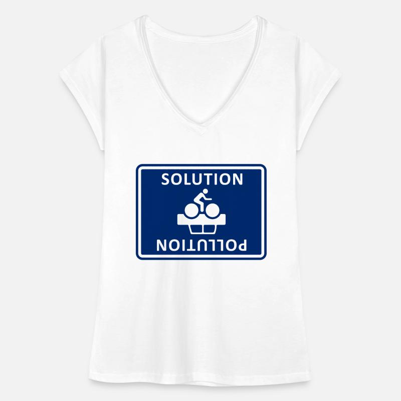 Solution Pollution T-shirt vintage Femme