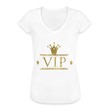 VIP Geschenk - Frauen Vintage T-Shirt - Weiß - Vorne