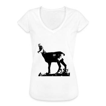 Alpengämse - Frauen Vintage T-Shirt - Weiß - Vorne