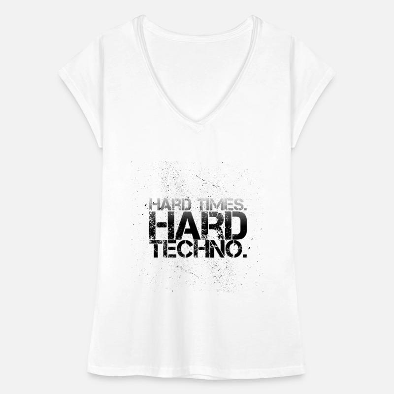 Des temps difficiles, une techno dure T-shirt vintage Femme