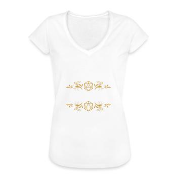 Alea Iacta Est Polyedral D20 Würfel - Frauen Vintage T-Shirt - Weiß - Vorne