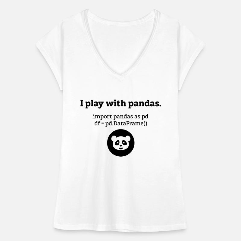Pandas Data Science Computer Science Gift Women's Vintage T-Shirt