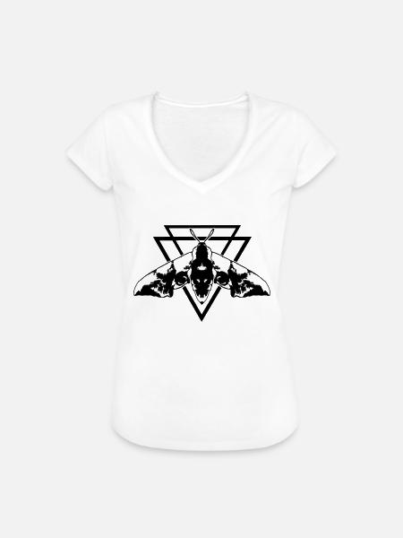 Nachtfalter - Frauen Vintage T-Shirt - Weiß