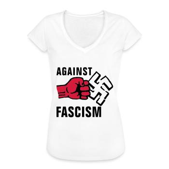 gegen_nazis_012011_f_2c - Women's Vintage T-Shirt - white - Front