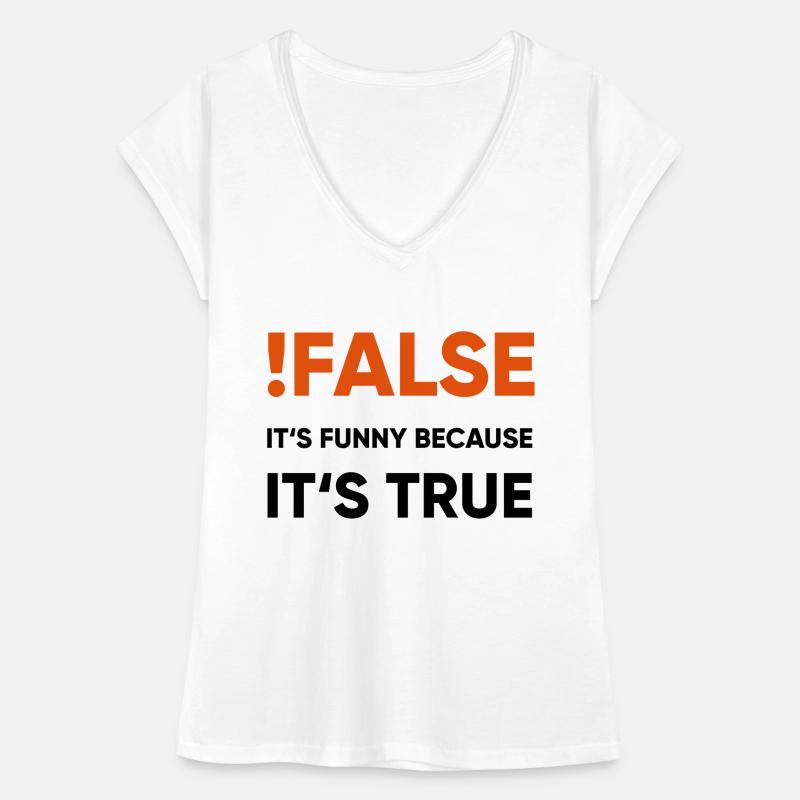 coder - !false it's funny because it's true Frauen Vintage T-Shirt