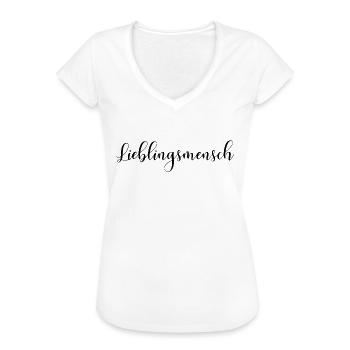 Lieblingsmensch - Frauen Vintage T-Shirt - Weiß - Vorne