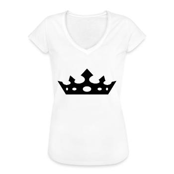 Süßes "Diadem" Design für sie - Frauen Vintage T-Shirt - Weiß - Vorne