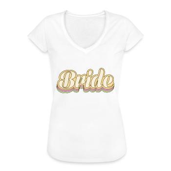 90s Bride - Frauen Vintage T-Shirt - Weiß - Vorne - Danielle (179cm)