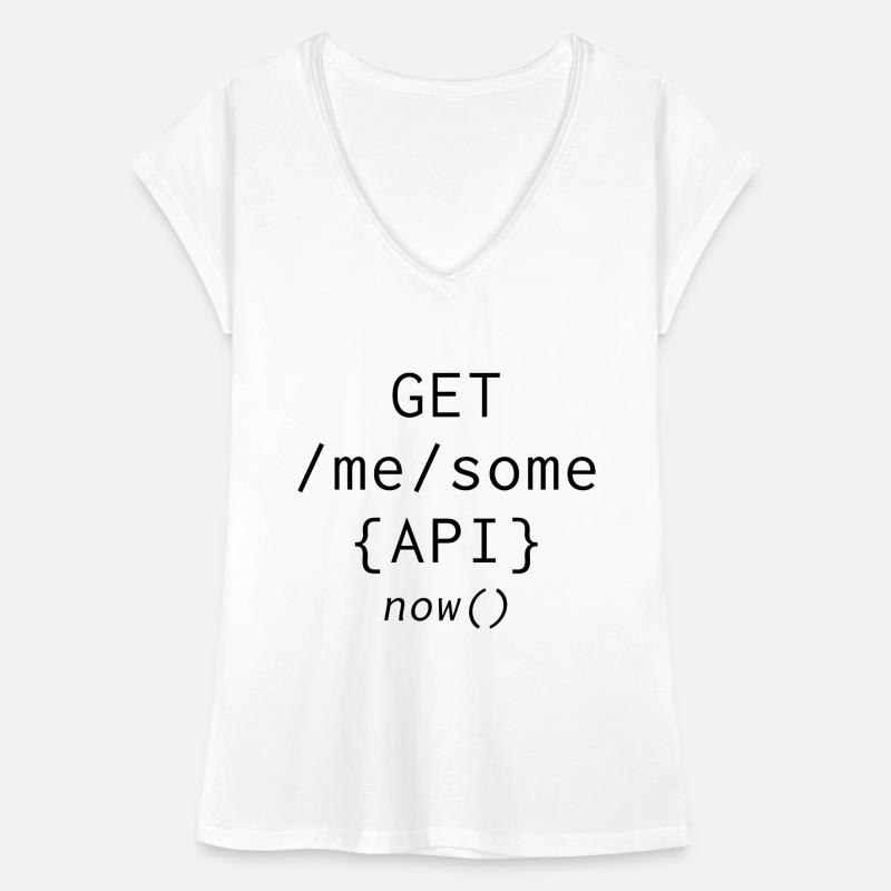 Cadeau informatique de programmation API disant T-shirt vintage Femme