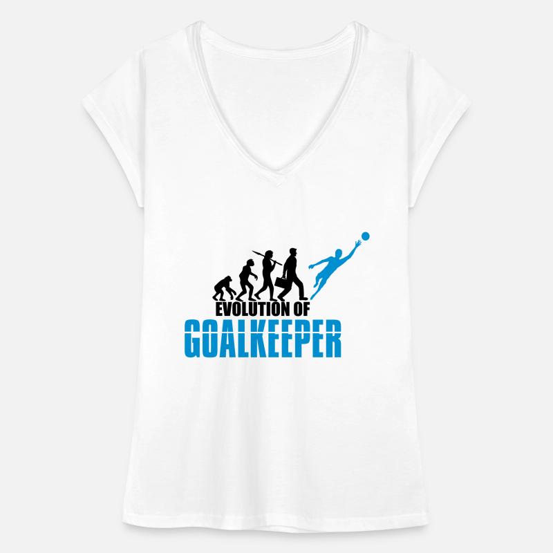 gardien de but evolution evolution gardien de but torhueter T-shirt vintage Femme