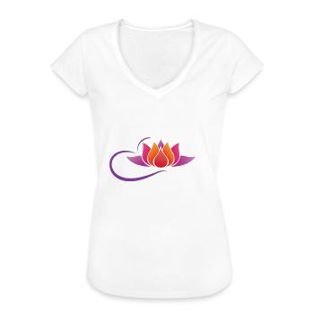 Lotusblume reiki - Frauen Vintage T-Shirt - Weiß - Vorne