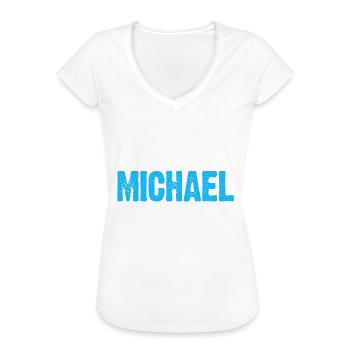 MICHAEL - kann es reparieren - Frauen Vintage T-Shirt - Weiß - Vorne