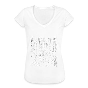 Fünf Kinder Schocken Lustiger Spruch Eltern Schock - Frauen Vintage T-Shirt - Weiß - Vorne