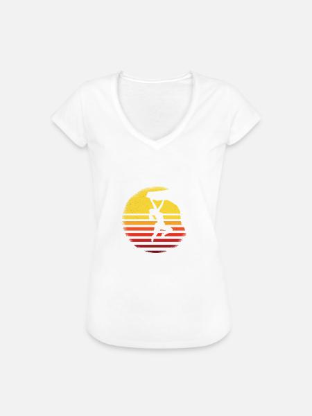 Frauen Kletterer Klettern Freeclimbing Geschenk - Frauen Vintage T-Shirt - Weiß