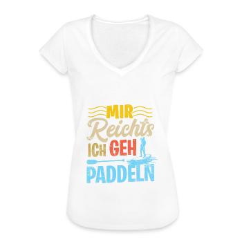 Stand Up Paddling Mir Reichts Ich Geh Paddeln SUP - Frauen Vintage T-Shirt - Weiß - Vorne