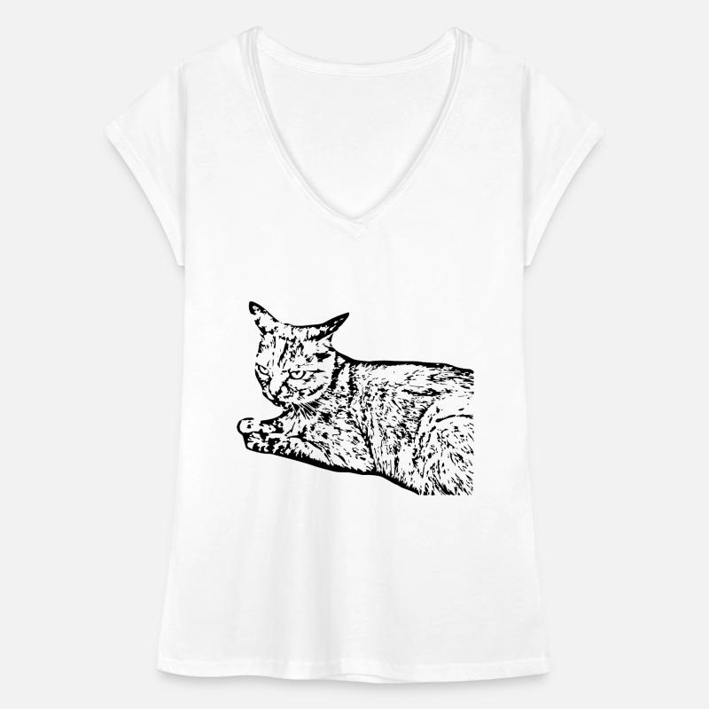 chat noir chat chaton doux cadeau de Noël T-shirt vintage Femme