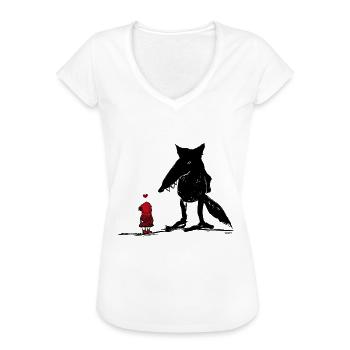 Rotkäppchen - Frauen Vintage T-Shirt - Weiß - Vorne