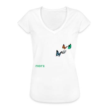 narzfrei weiß - Frauen Vintage T-Shirt - Weiß - Vorne