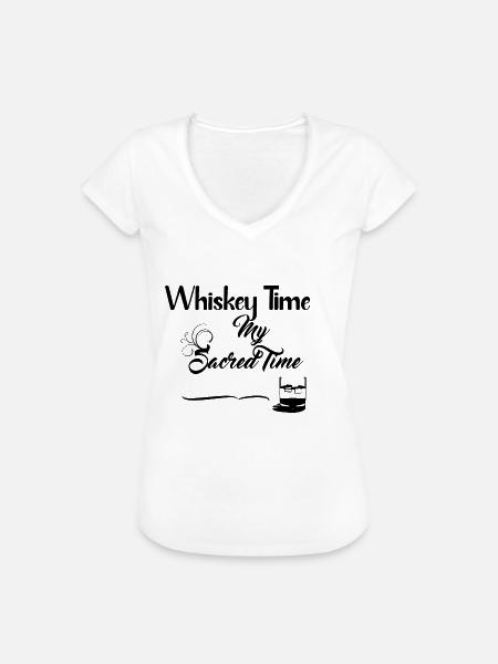 Whiskey Time - Getränke - Frauen Vintage T-Shirt - Weiß