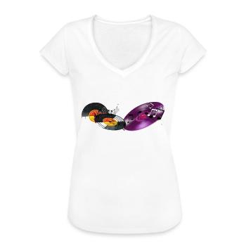 Traces - Frauen Vintage T-Shirt - Weiß - Vorne - Danielle (179cm)