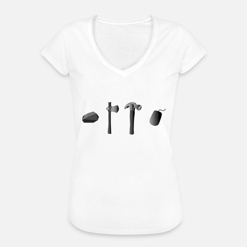 Toololution - Frauen Vintage T-Shirt - Weiß
