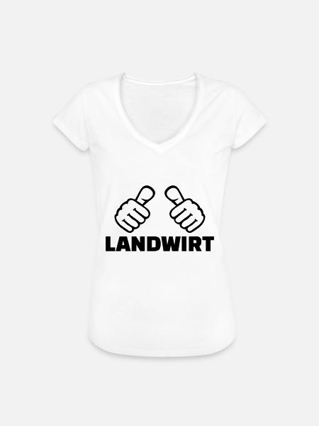 Landwirt - Frauen Vintage T-Shirt - Weiß