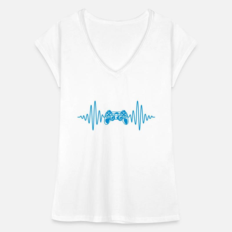 Frequenz Konsole Retro Controller Frauen Vintage T-Shirt