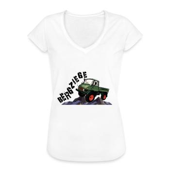 Bergziege - Unimog - Offroad - Oldtimer - Frauen Vintage T-Shirt - Weiß - Vorne