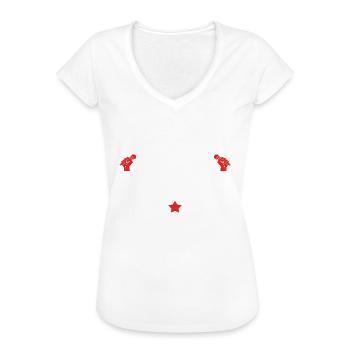 MAKE SCHLAGER GREAT AGAIN - Frauen Vintage T-Shirt - Weiß - Vorne