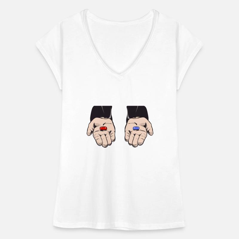 Pill Hand I Cool Techno Frauen Vintage T-Shirt