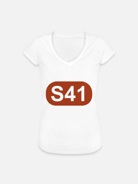 S-Bahn Berlin S41 - Frauen Vintage T-Shirt - Weiß