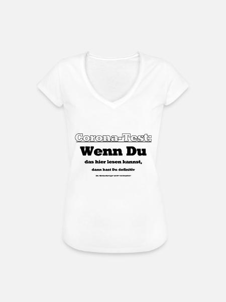 Corona-Test - Frauen Vintage T-Shirt - Weiß