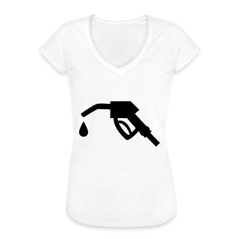 Tap - Women's Vintage T-Shirt - white - Front - Danielle (179cm)