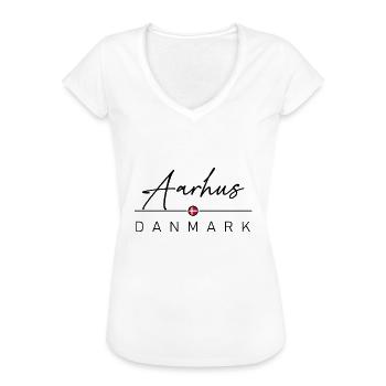 Dänemark - Aarhus - Danemark - T-shirt vintage Femme - blanc - Devant - Danielle (179cm)
