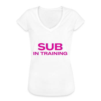 Sub in Training - Frauen Vintage T-Shirt - Weiß - Vorne