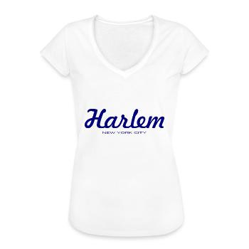 Harlem - NYC - New York City - United States - USA - Women's Vintage T-Shirt - white - Front - Danielle (179cm)
