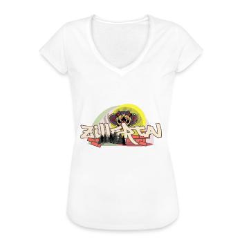 Zillertal Graffiti - Frauen Vintage T-Shirt - Weiß - Vorne